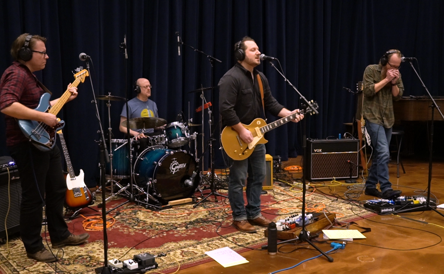 Matt Derda & the High Watts performing live in WNIJ's Studio A