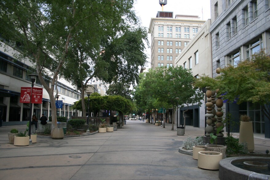 Fresno's Fulton Mall in downtown