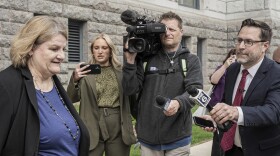 Milwaukee County Circuit Judge Hannah Dugan leaves the federal courthouse after a hearing in Milwaukee on Thursday, May 15, 2025. 