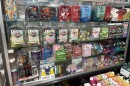 A display of products, some containing delta-8 THC, at a convenience store in Columbus.