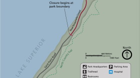 Sand Point Road closure map