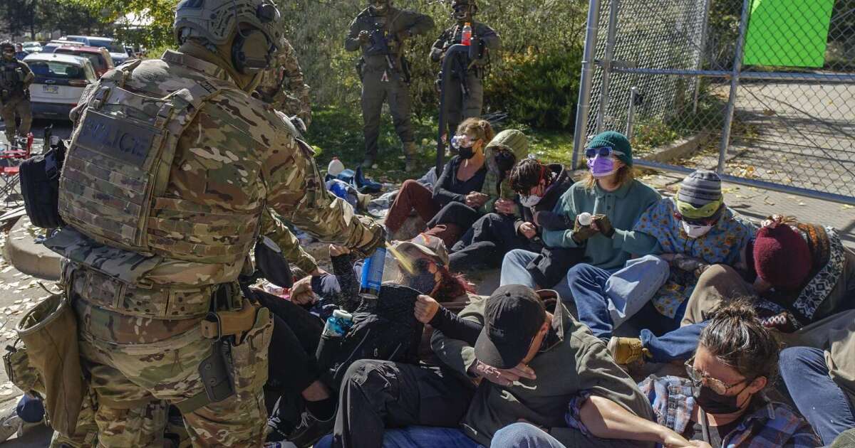 Protester talks about ICE agents deploying rubber bullets and pepper spray in Durango
