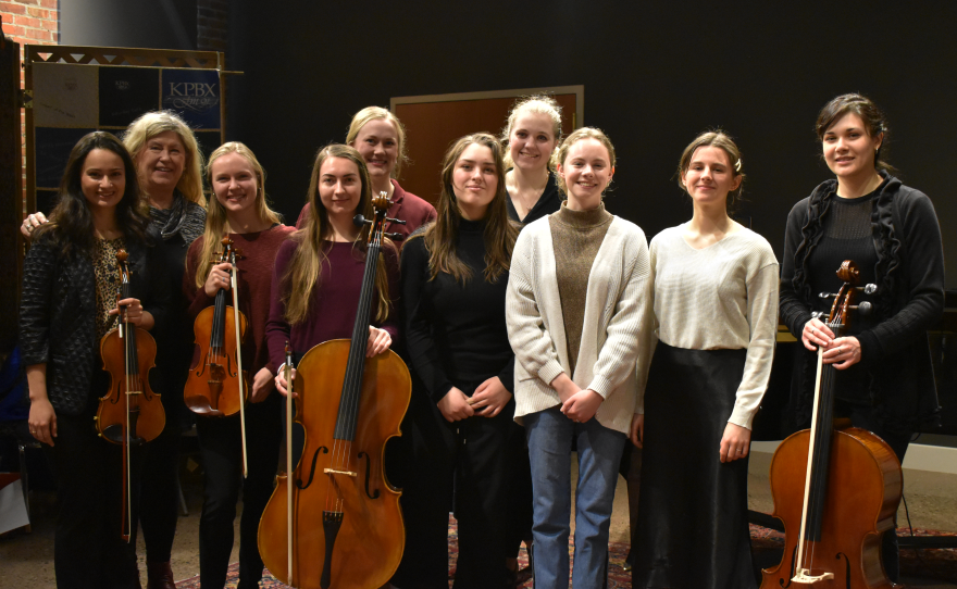 Students from Eastern Washington University in the SPR Performance Studio