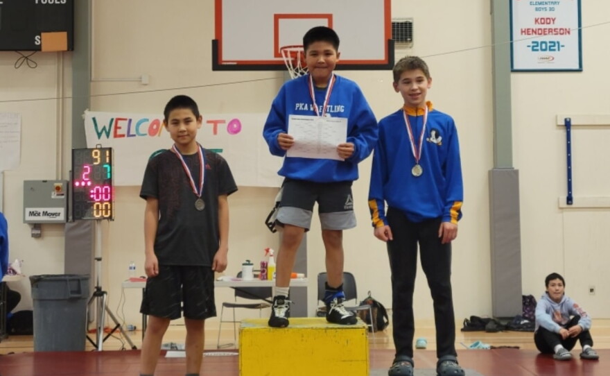 Bradley Chaney finished the wrestling season without a loss. The Napaskiak wrestler has been undefeated for the past three seasons.