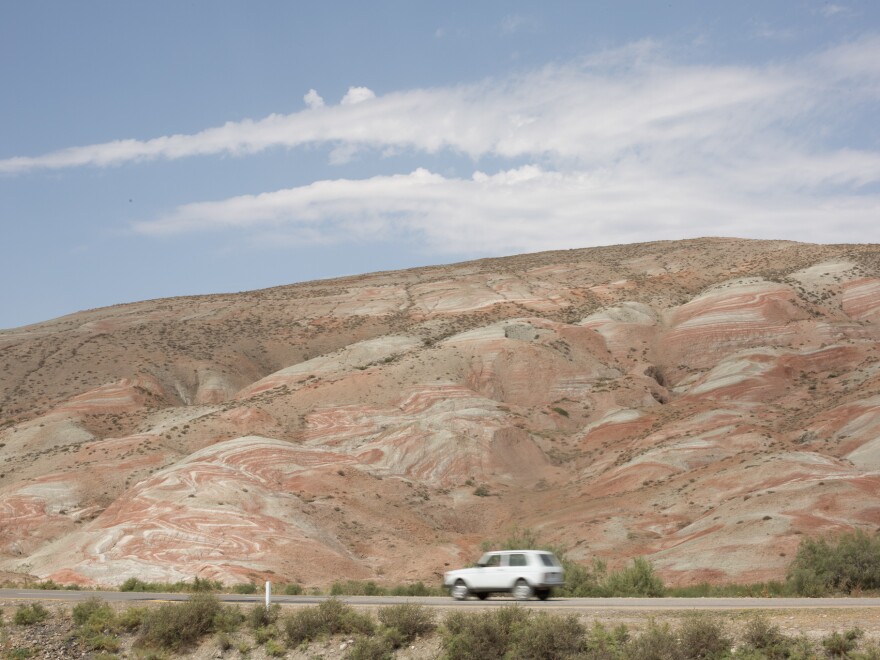 Candy Cane Mountains of Khizi, September 2018.