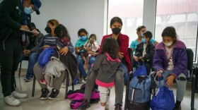 Migrants who had been sent across the border to Ciudad Juárez, across from El Paso, waited at the Juarez Migrant Assistance Center in 2021.