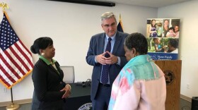 The bill signing took place at the Goodwill Nurse-Family Partnership in Merrillville.