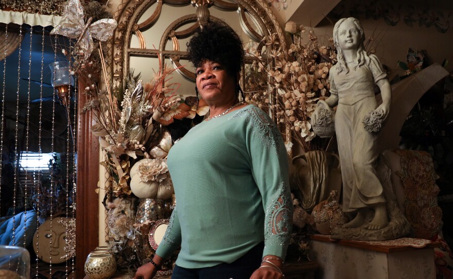 Woman standing in home