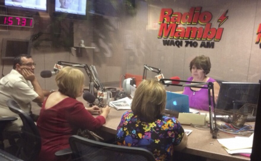 Radio Mambi in Coral Gables, Fla., where the Bush family now lives.