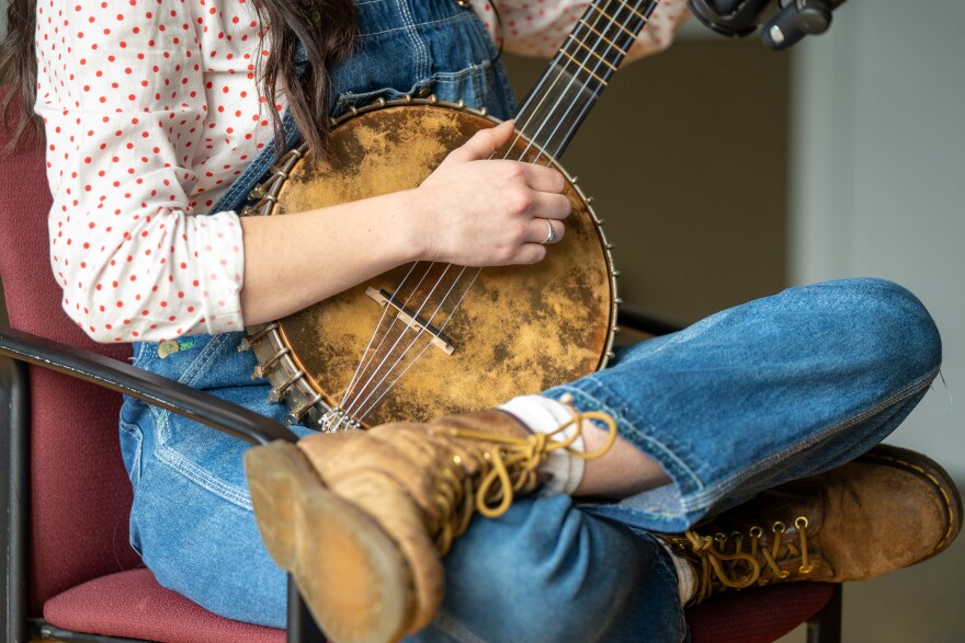 Murphy Campbell played a few ballads at the Blue Ridge Public Radio studios in Asheville on Feb. 26, 2026.