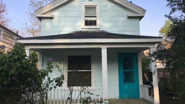 A circa-1901 house in Ann Arbor's historically Black neighborhood of Waterhill; few Black residents remain as the neighborhood becomes increasingly gentrified.