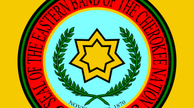 The flag of the Eastern Band of Cherokee Indians.