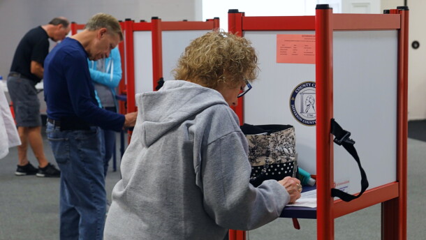 Voters cast their ballots early at The Jeffersonian on Nov. 3, 2022.