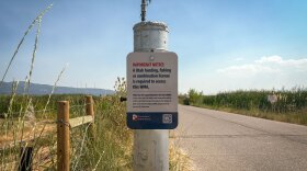 In 2025, the Utah Department of Natural Resources posted signs at Wildlife Management Areas, like this one at Farmington Bay, seen on July 24, 2025, to let people know they need a license to recreate.
