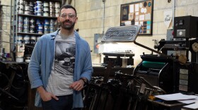 Shadi Ayoub, owner of the letterpress company 961 Collective, learned the traditional print process at his family's print shop in Lebanon.