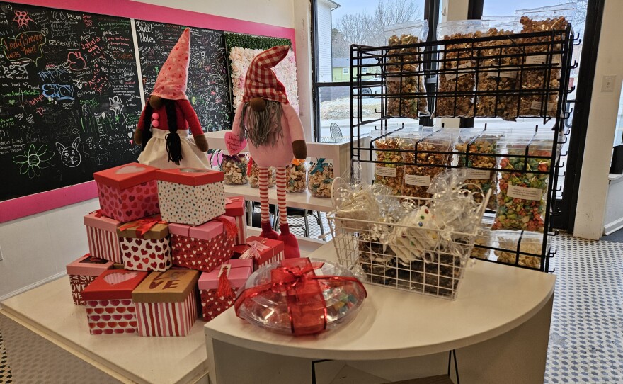 The East Durham Sweet Shoppe serves ice cream, flavored popcorn and chocolate-covered treats.