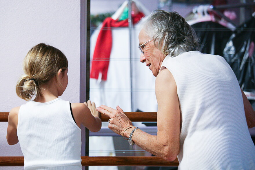 Jeanne Bochette instructs a young student