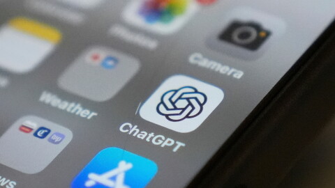 Chat GPT app icon is seen on a smartphone screen.