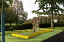 Art Course mini golf on Sept. 27, 2019 in the Donald J. Hall Sculpture Park at The Nelson-Atkins Museum of Art in Kansas City, Missouri.