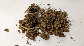 A small amount of dried cannabis.