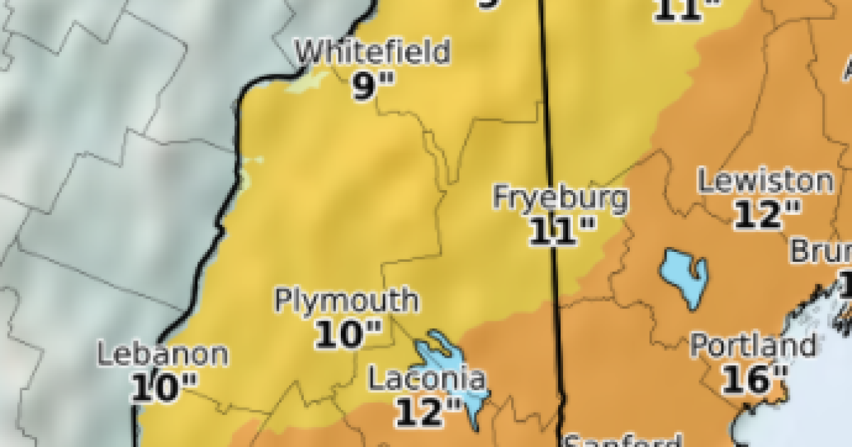 Major Snowfall Ahead for N.H., Winter Storm Warning in Effect | New ...