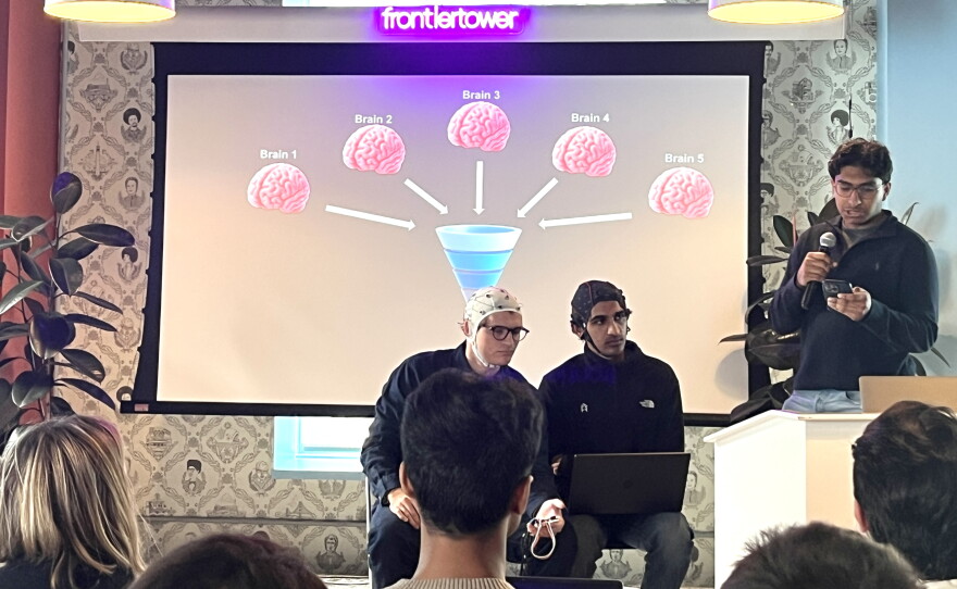 Demo day team at Frontier Tower