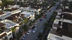 Residential neighborhoods are seen in Doral, Fla., Saturday, April 5, 2025.