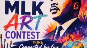 Bridging the Gap poster for MLK Art Contest 