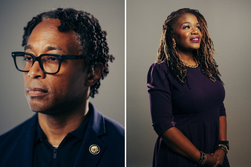 Congressman Wesley Bell and former Congresswoman Cori Bush are squaring off Tuesday in a highly watched Democratic primary in Missouri's 1st Congressional District.