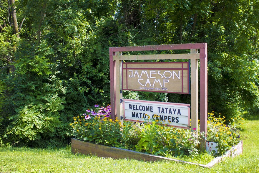 Jameson Camp welcomes campers to Tataya Mato week. The week is just for campers affected by HIV/AIDS, meaning either they or a family member has the disease.