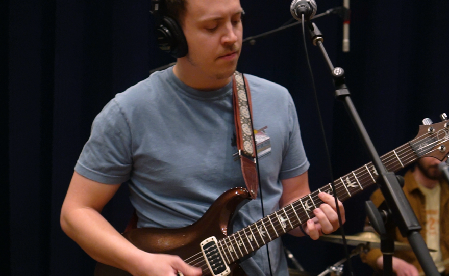 Joytrip performing live in WNIJ's Studio A