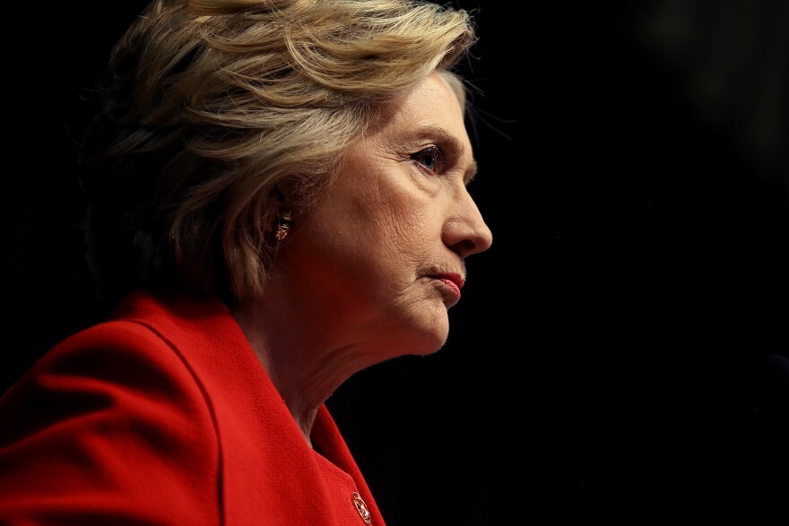 Hillary Clinton speaks during the National Action Network's 25th Anniversary Convention on April 13, 2016, in New York City.