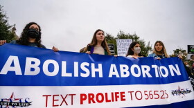 Protesters demonstrate against abortion at the Texas Rally for Life on Jan. 23, 2021, at the state Capitol in Austin. 