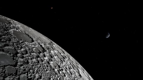 High detailed image of the moon.