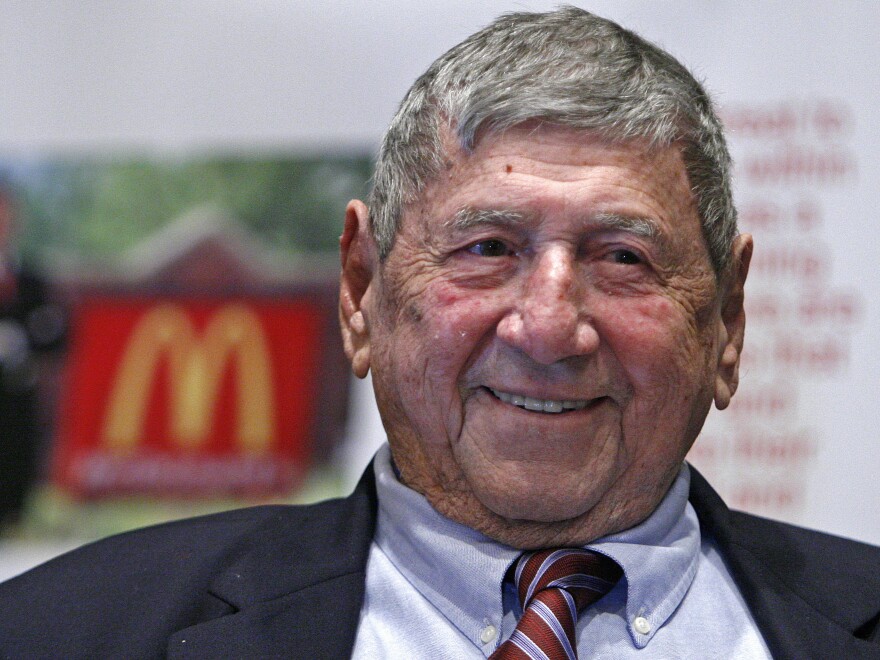 Big Mac creator Jim Delligatti attends his 90th-birthday party in 2008.