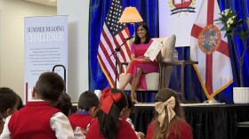Second Lady of the United States reads