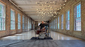 Jason Treuting of Sō Percussion in Spencer Finch's Cosmic Latte (2017), July 29, 2025.