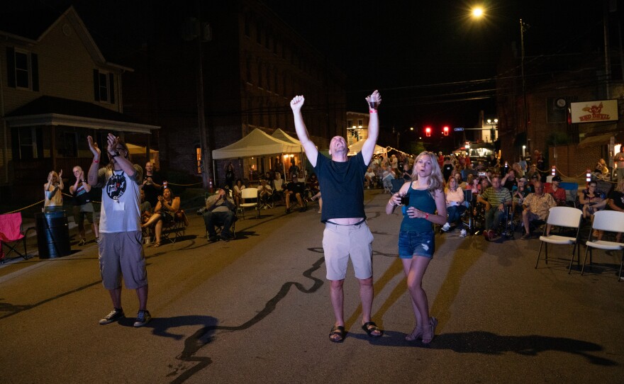 Attendees at Tippapalooza on Saturday, August 31, 2024. (Ruthie Herman for WYSO)