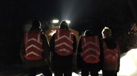 Protesters flagged down the coal train to stop it and then occupied the tracks in Massachusetts early Sunday, December 8, 2019