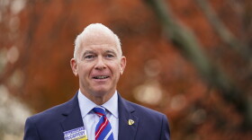 Daniel McCaffery, Democratic candidate for Pennsylvania Supreme Court judge, arrives at his polling place to vote in Philadelphia, Tuesday, Nov. 7, 2023.