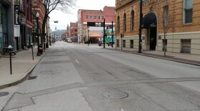 A usually busy Race Street in Cincinnati was vacant in mid-March due to government directives for people to stay home to help stop the spread of coronavirus.