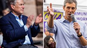  Republican Gov. Greg Abbott, left, is seeking a third term. He faces Democrat Beto O'Rourke, right, in November. A recent poll showed Abbott's lead shrank to 6 points. 