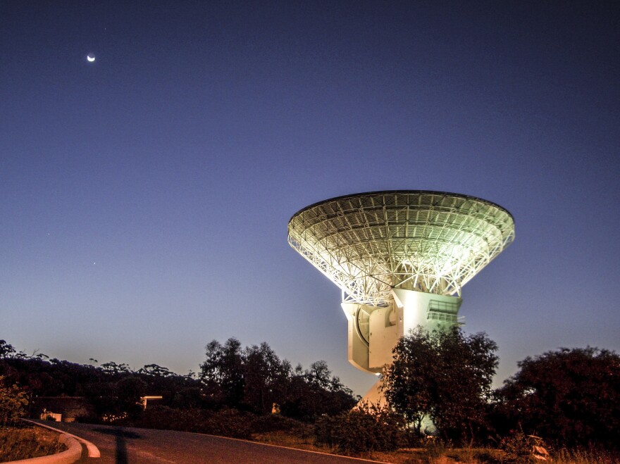 A deep space antenna near Perth, Australia is tracking the Rosetta Spacecraft's approach to the comet 67P/Churyumov-Gerasimenko.