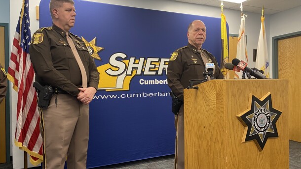 Cumberland County Sheriff Kevin Joyce speaks at a press conference Thursday, Jan. 22nd, the day after a corrections officer was detained by ICE.