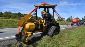 Archtop Fiber work zone operation in Bethel, New York.