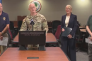 A snapshot from Wednesday's Earthquake Preparedness Week news conference in Columbia.