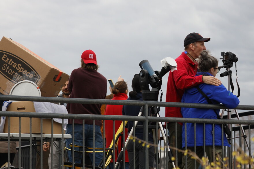Eclipse viewers use various types of equipment to capture the experience.