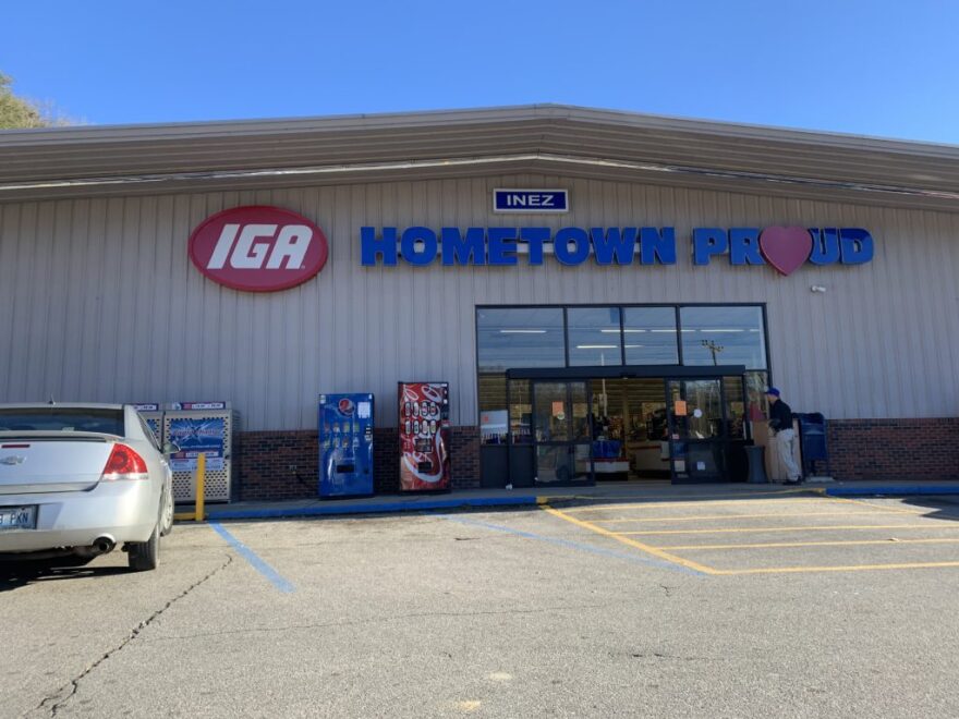The Inez, KY, IGA on its last day of business.