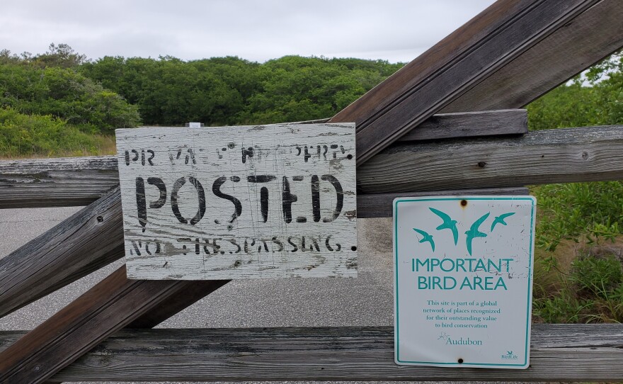 The entrance to the Audubon NC Pine Island Reserve in Corolla, NC