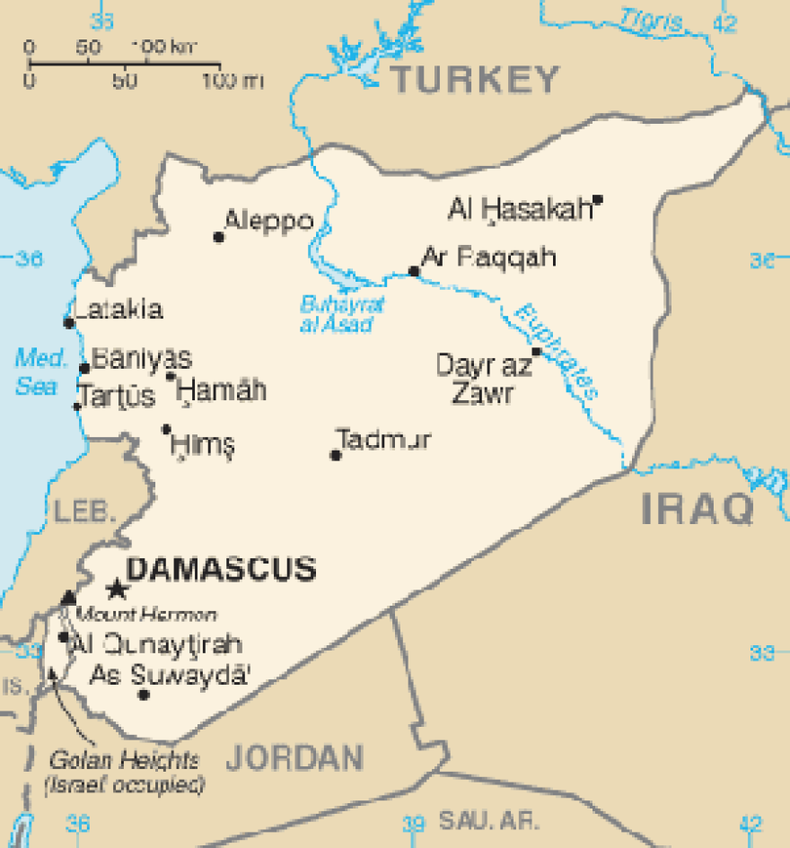 Map of Syria